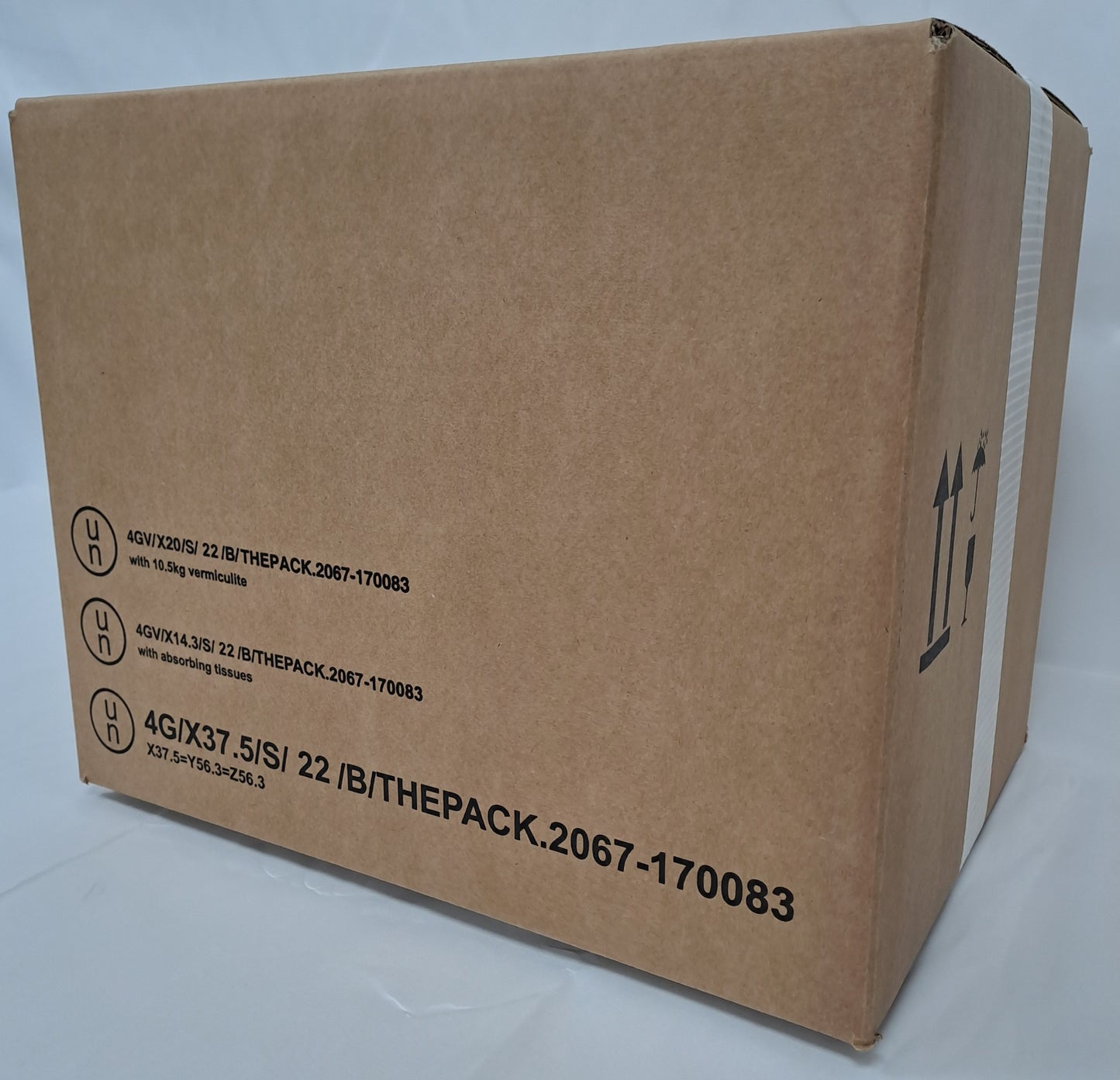 Fibreboard box - 4GV/X20, incl. liner (bundel of 15 pcs)