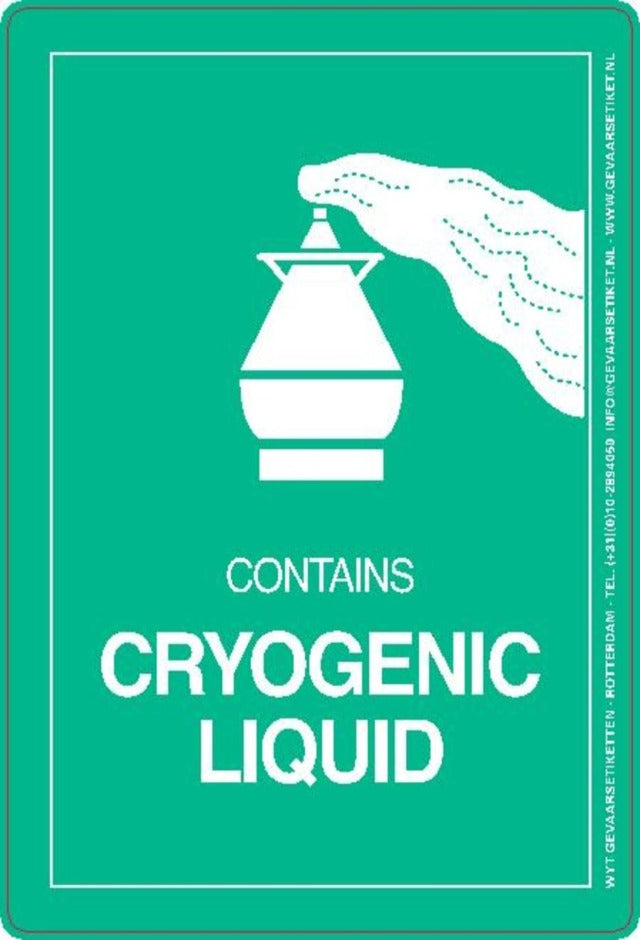 Cryogenic Liquid Label