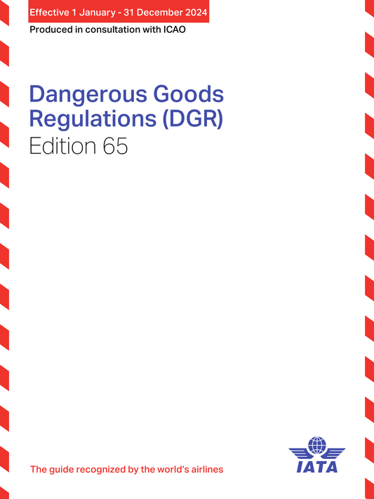 IATA Dangerous Goods Regulations, Download (eDGR), 2024, 65th Edition
