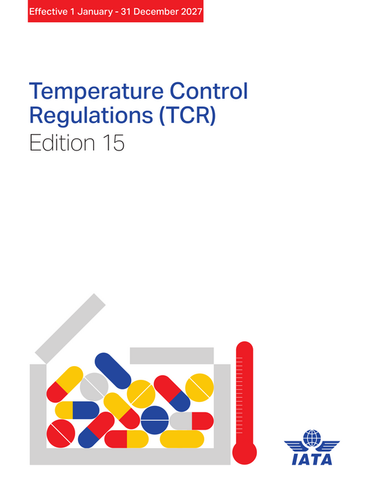 IATA-Temperatuur controle voorschriften (TCR) 2027 15e editie