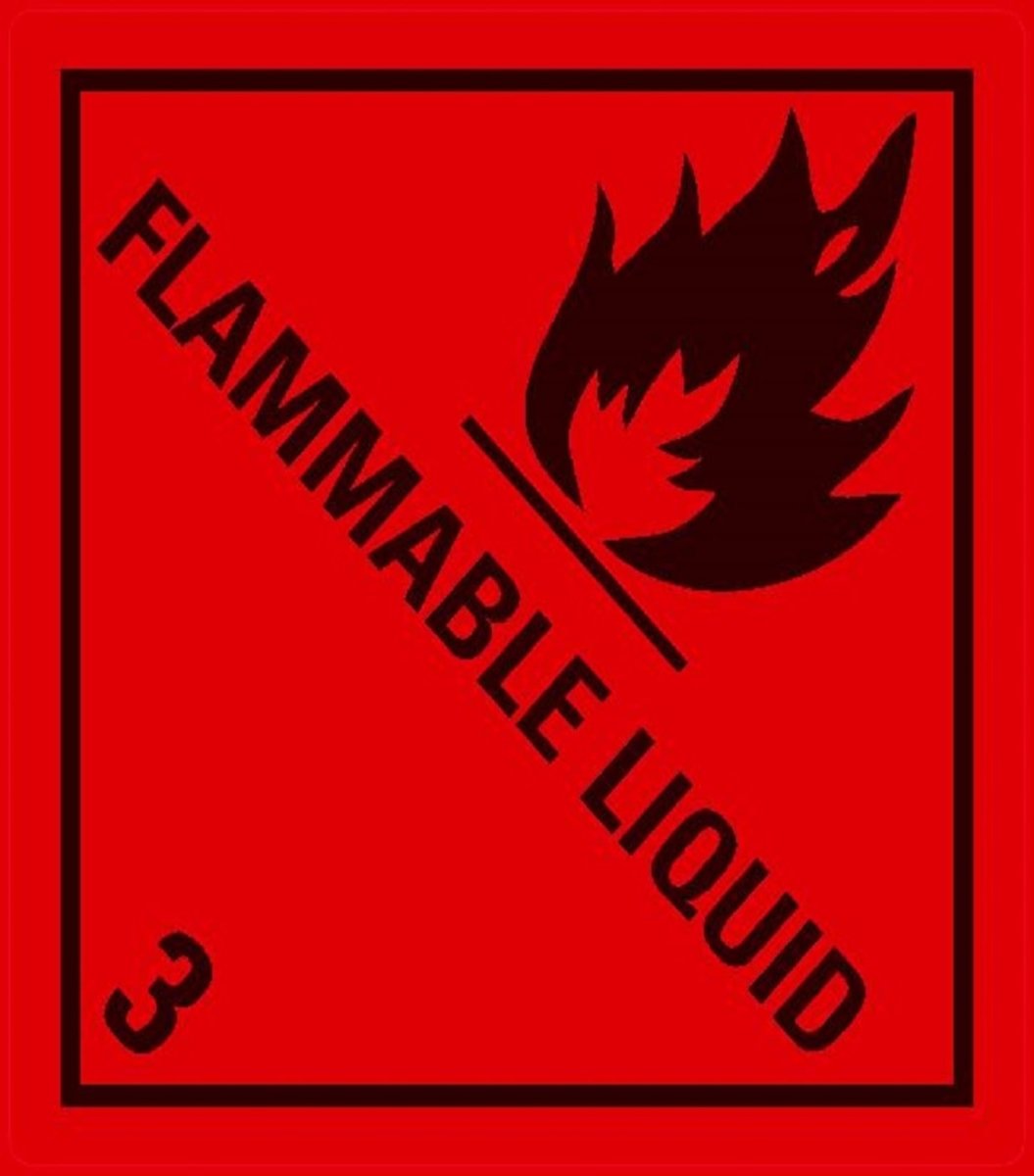 Class 3 Flammable liquid label, Self-Adhesive - SGS Netherlands