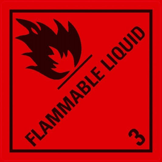 Class 3 Flammable liquid label, Self-Adhesive - SGS Netherlands
