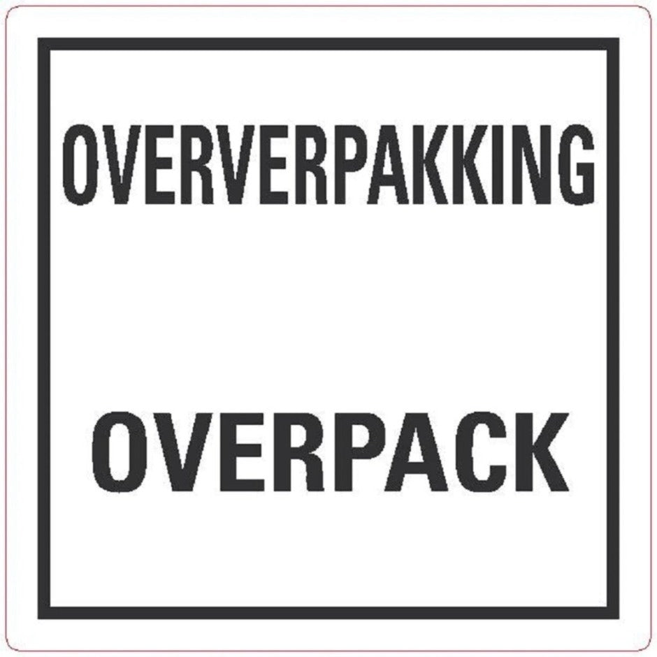 Overpack Dutch / English Label | SGS Netherlands