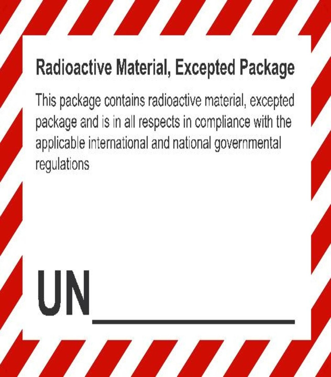 Radioactive Material, Excepted Package - SGS Netherlands