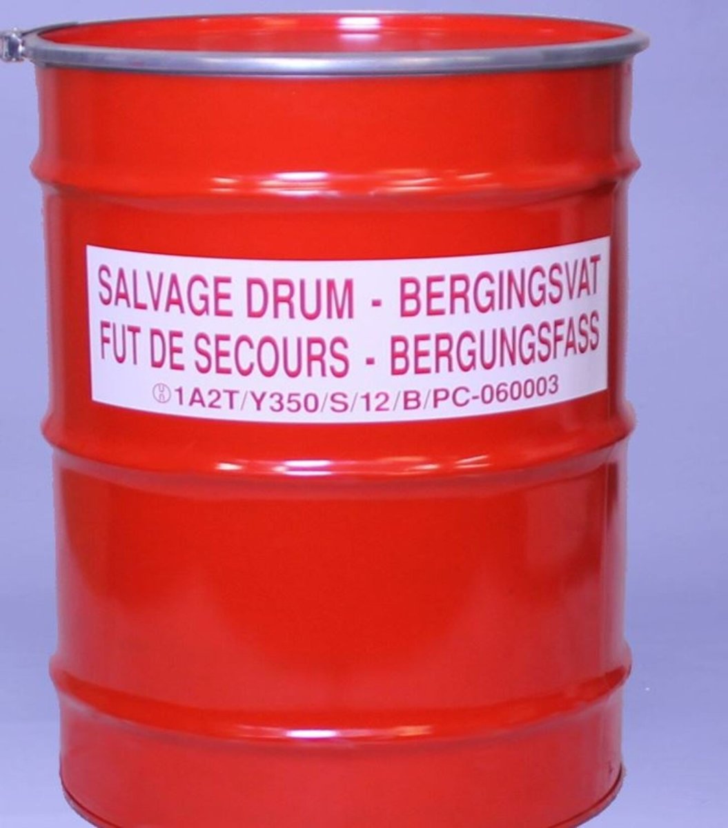 Steel salvage drum type 1A2/TY350 - SGS Netherlands